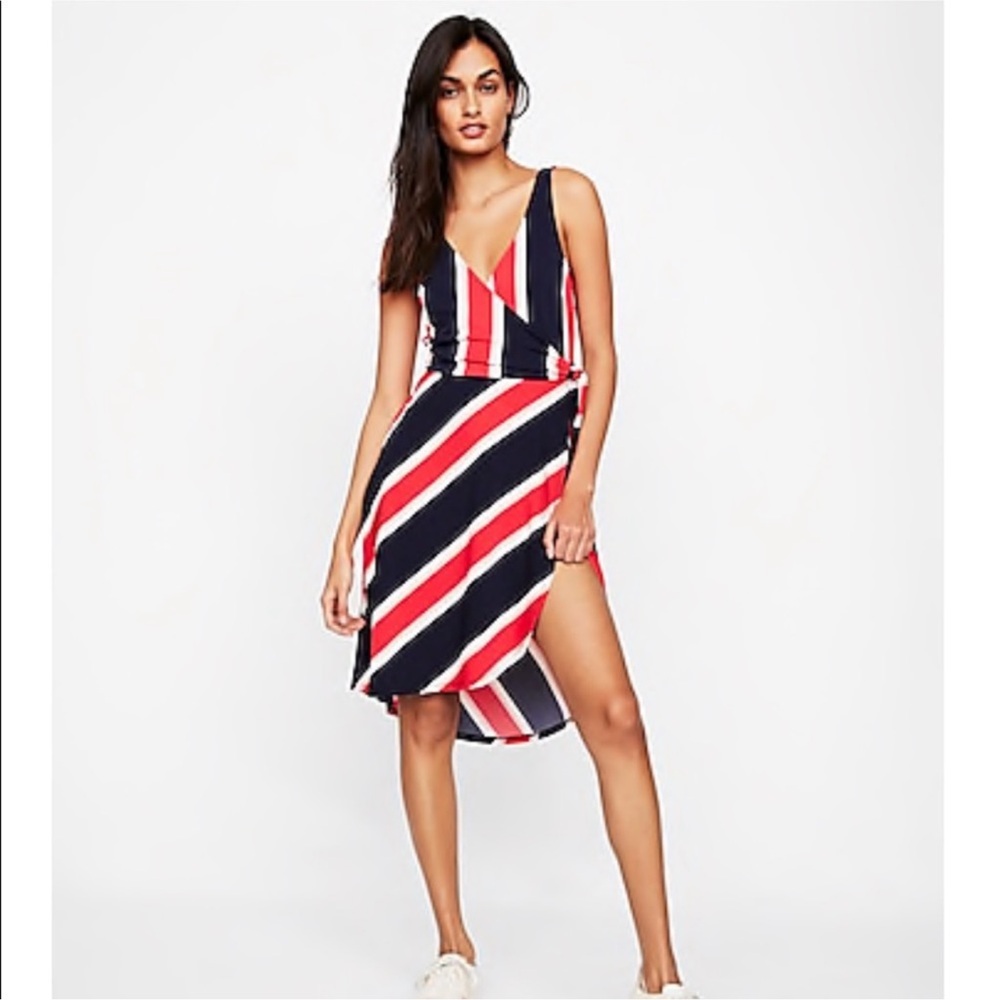 Express faux wrap dress